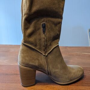 Leather camel shoes from Aliwell Luxury French shoe brand